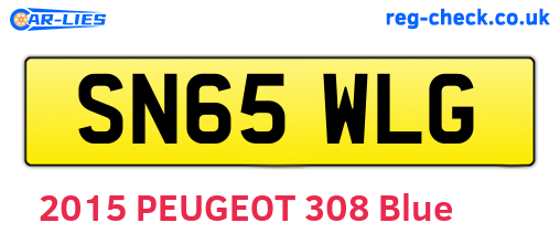 SN65WLG are the vehicle registration plates.