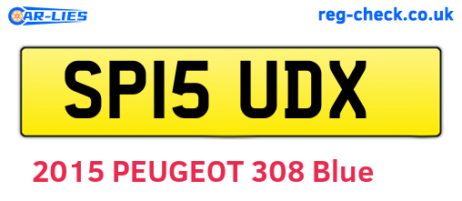 SP15UDX are the vehicle registration plates.