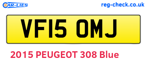 VF15OMJ are the vehicle registration plates.