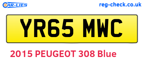 YR65MWC are the vehicle registration plates.