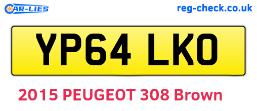 YP64LKO are the vehicle registration plates.