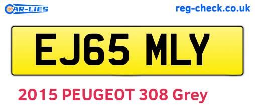 EJ65MLY are the vehicle registration plates.
