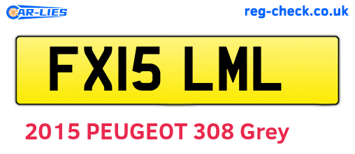 FX15LML are the vehicle registration plates.