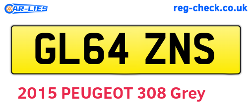 GL64ZNS are the vehicle registration plates.