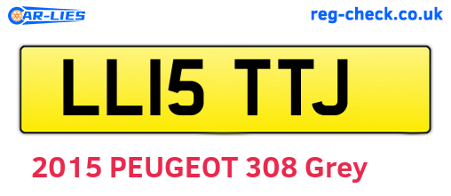 LL15TTJ are the vehicle registration plates.
