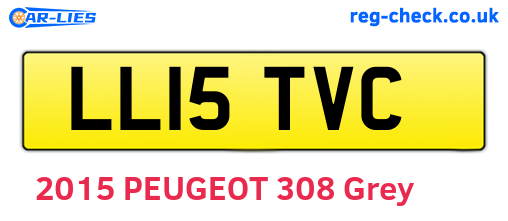 LL15TVC are the vehicle registration plates.