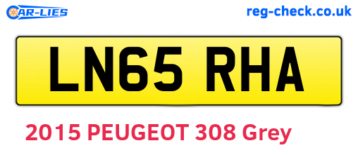 LN65RHA are the vehicle registration plates.