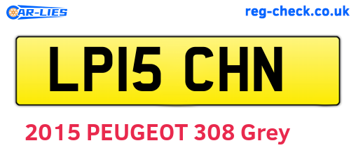 LP15CHN are the vehicle registration plates.