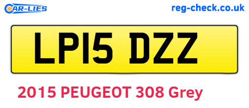 LP15DZZ are the vehicle registration plates.