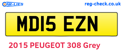 MD15EZN are the vehicle registration plates.