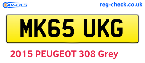 MK65UKG are the vehicle registration plates.
