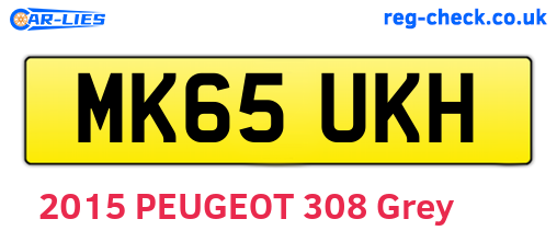 MK65UKH are the vehicle registration plates.