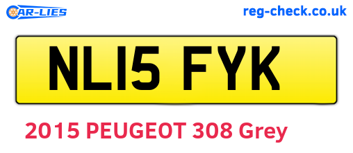 NL15FYK are the vehicle registration plates.