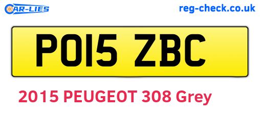 PO15ZBC are the vehicle registration plates.
