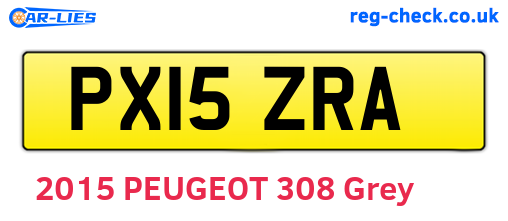PX15ZRA are the vehicle registration plates.