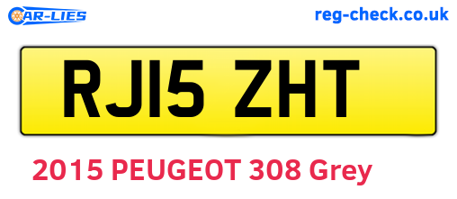RJ15ZHT are the vehicle registration plates.
