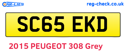SC65EKD are the vehicle registration plates.