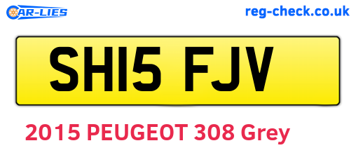 SH15FJV are the vehicle registration plates.