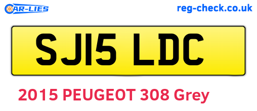 SJ15LDC are the vehicle registration plates.