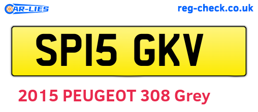 SP15GKV are the vehicle registration plates.