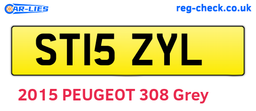 ST15ZYL are the vehicle registration plates.