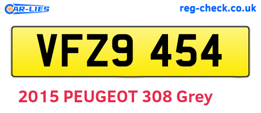 VFZ9454 are the vehicle registration plates.