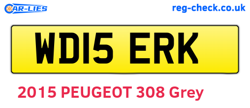 WD15ERK are the vehicle registration plates.