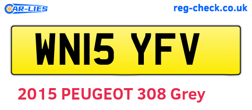 WN15YFV are the vehicle registration plates.