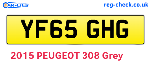 YF65GHG are the vehicle registration plates.