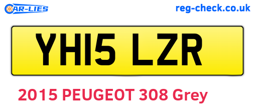 YH15LZR are the vehicle registration plates.