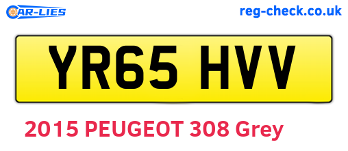 YR65HVV are the vehicle registration plates.