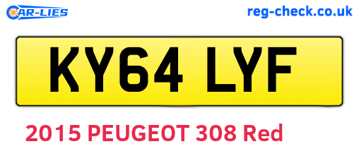 KY64LYF are the vehicle registration plates.