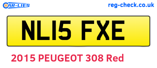 NL15FXE are the vehicle registration plates.