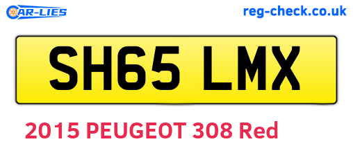 SH65LMX are the vehicle registration plates.