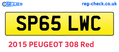SP65LWC are the vehicle registration plates.