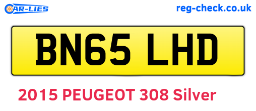BN65LHD are the vehicle registration plates.