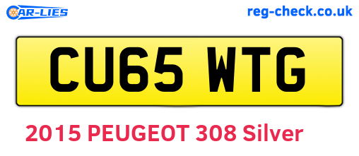 CU65WTG are the vehicle registration plates.