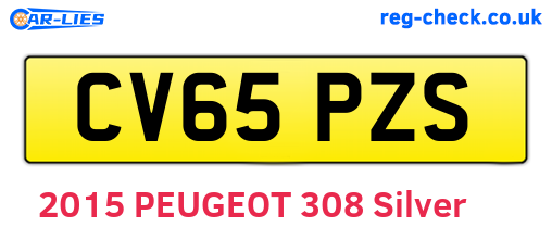 CV65PZS are the vehicle registration plates.
