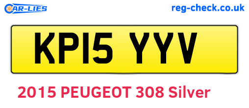 KP15YYV are the vehicle registration plates.