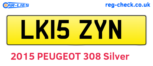 LK15ZYN are the vehicle registration plates.