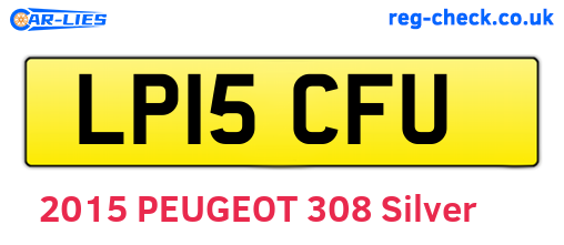 LP15CFU are the vehicle registration plates.