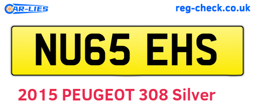 NU65EHS are the vehicle registration plates.