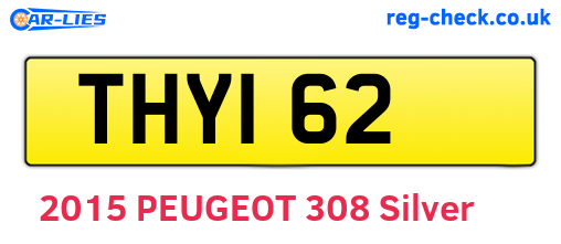 THY162 are the vehicle registration plates.
