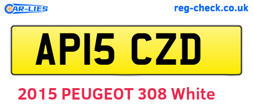 AP15CZD are the vehicle registration plates.