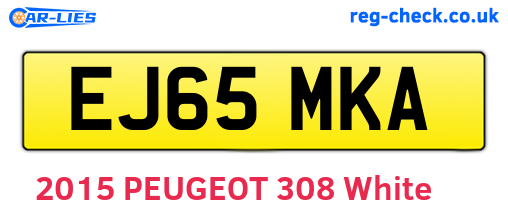 EJ65MKA are the vehicle registration plates.