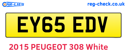 EY65EDV are the vehicle registration plates.