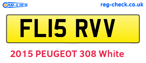 FL15RVV are the vehicle registration plates.