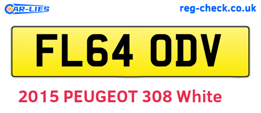FL64ODV are the vehicle registration plates.
