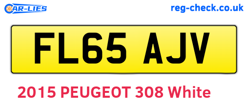 FL65AJV are the vehicle registration plates.
