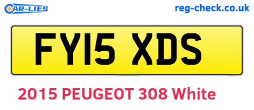 FY15XDS are the vehicle registration plates.